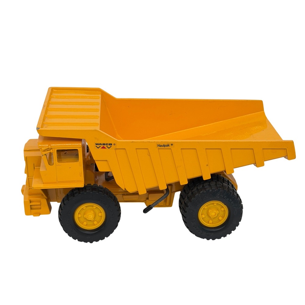 Vintage Ertl WABCO Haulpak Diecast Dump Truck Yellow Construction Toy Used GC
